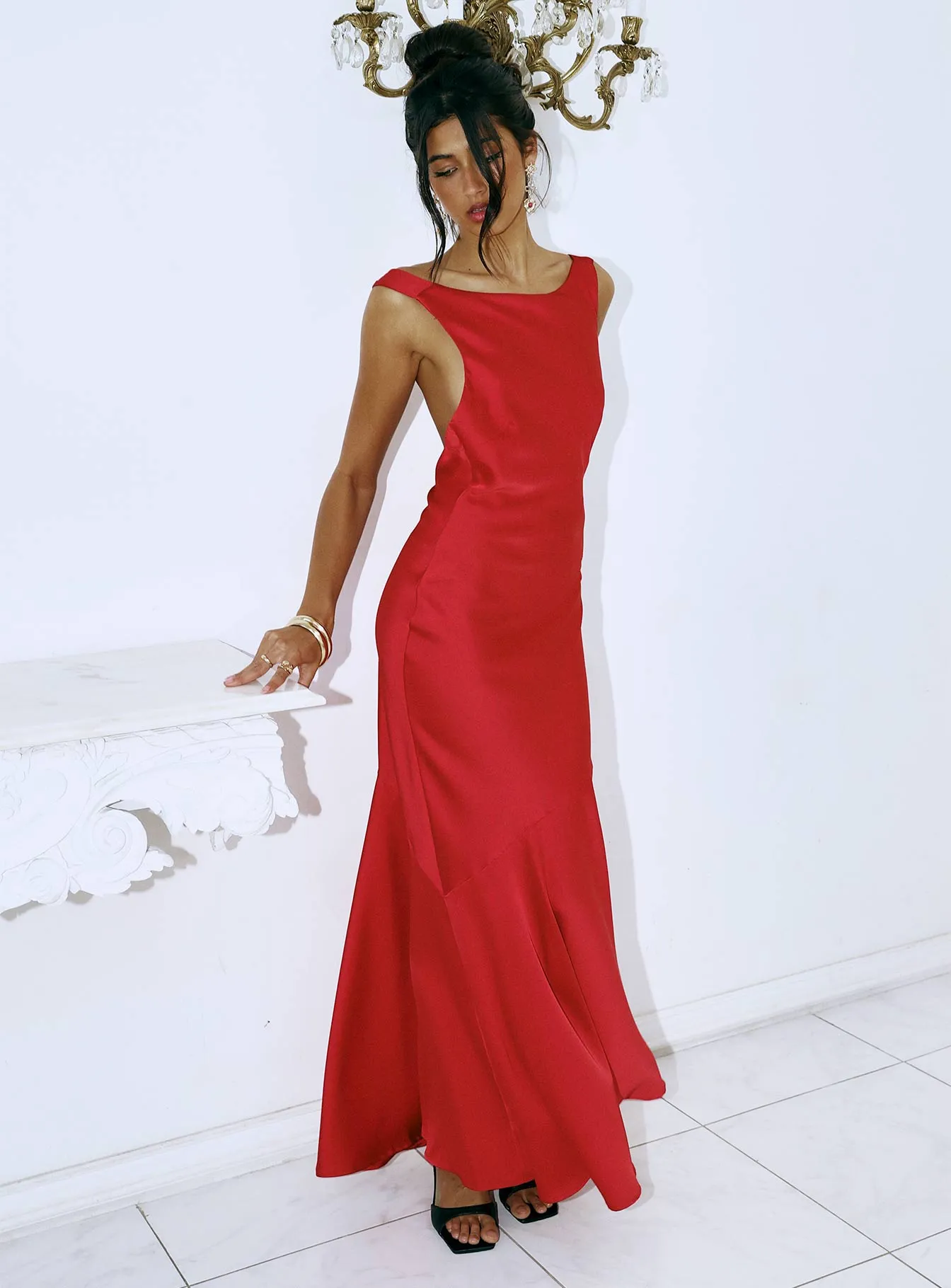 Forbidden Feelings Maxi Dress Red sold by Princess Polly product image thumbnail 2