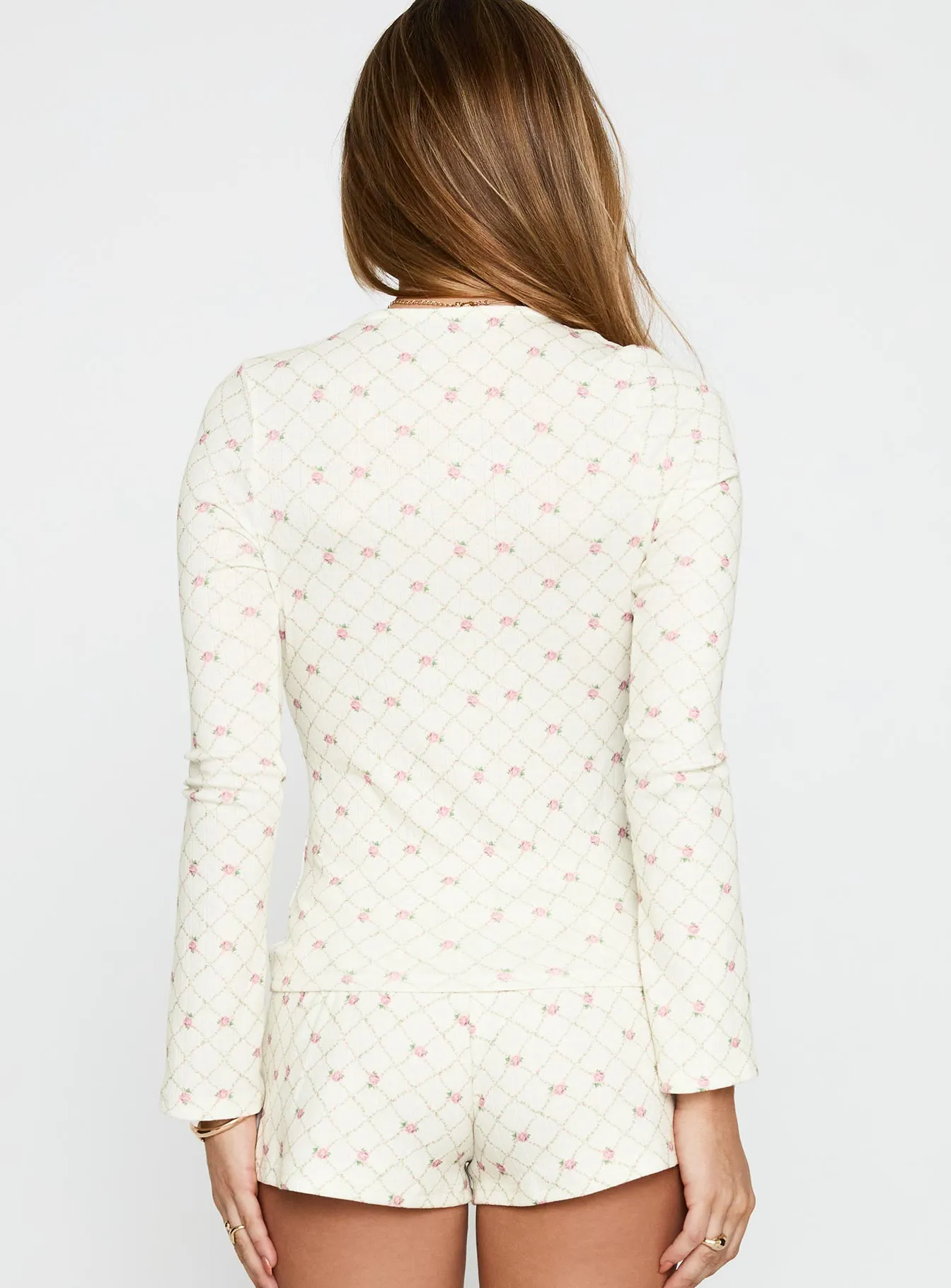 Captivation Tie Up Sleep Cardigan Pink Floral sold by Princess Polly product image thumbnail 5