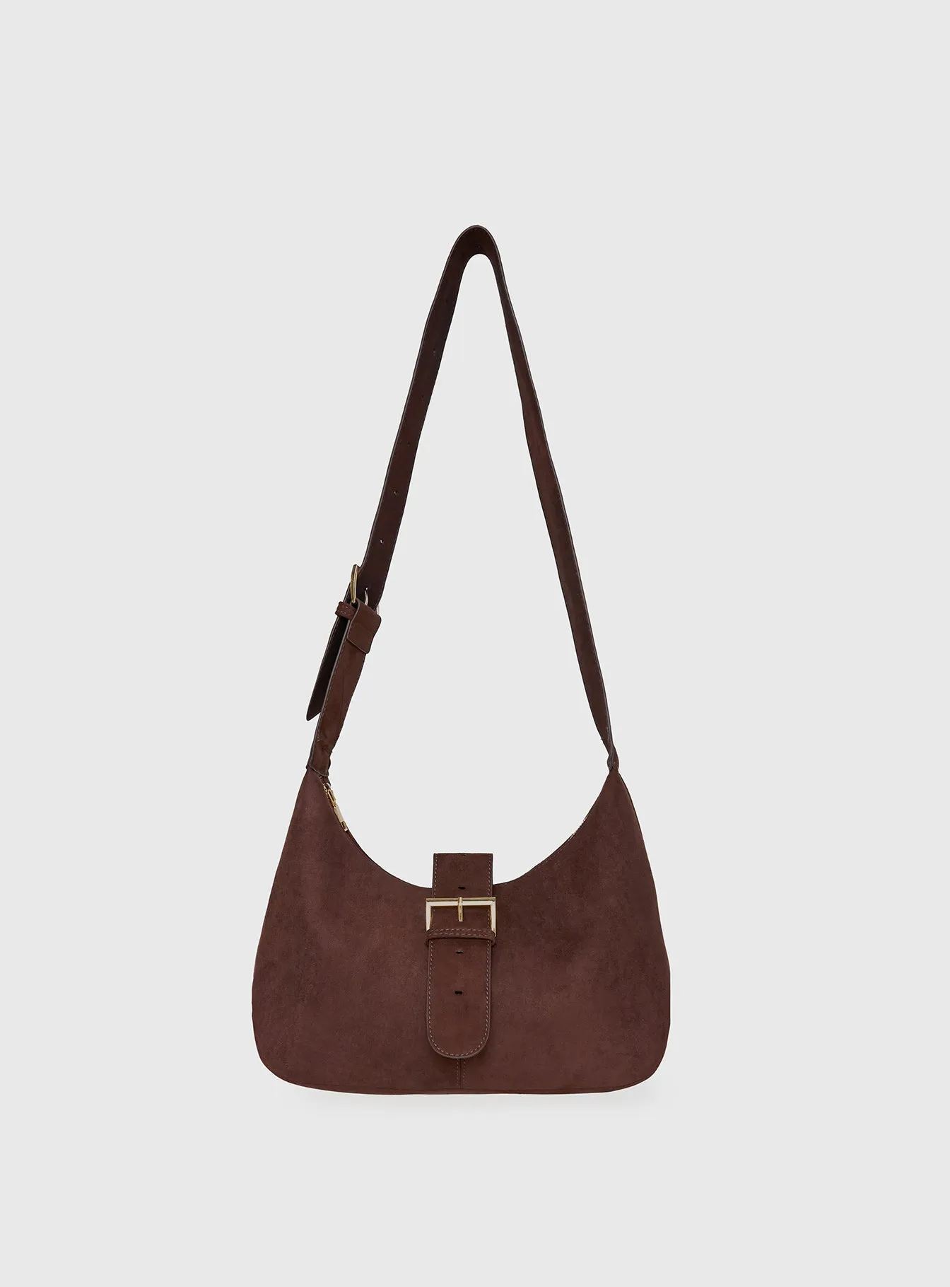 Orange County Faux Suede Bag Brown sold by Princess Polly product image thumbnail 2