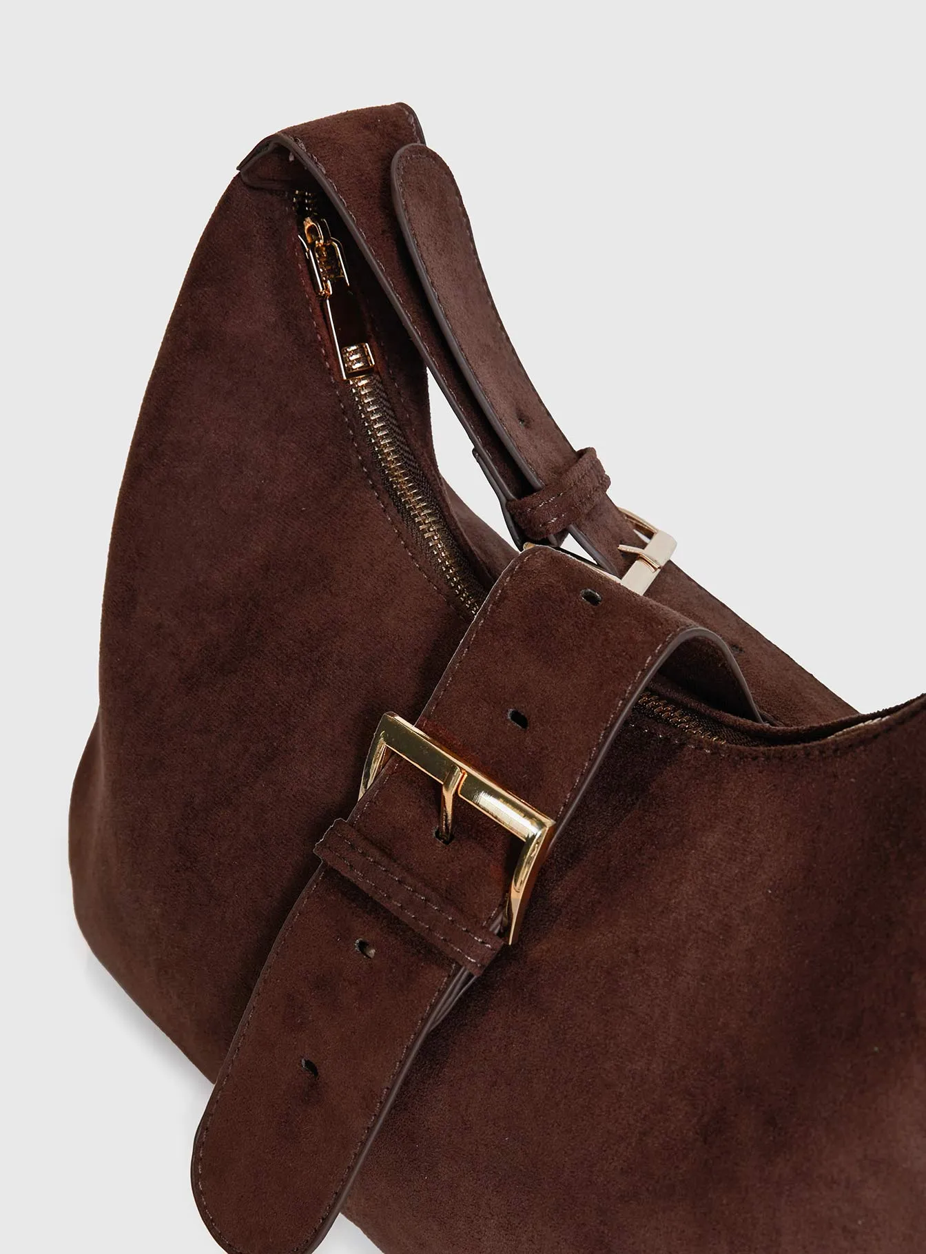 Orange County Faux Suede Bag Brown sold by Princess Polly product image thumbnail 5