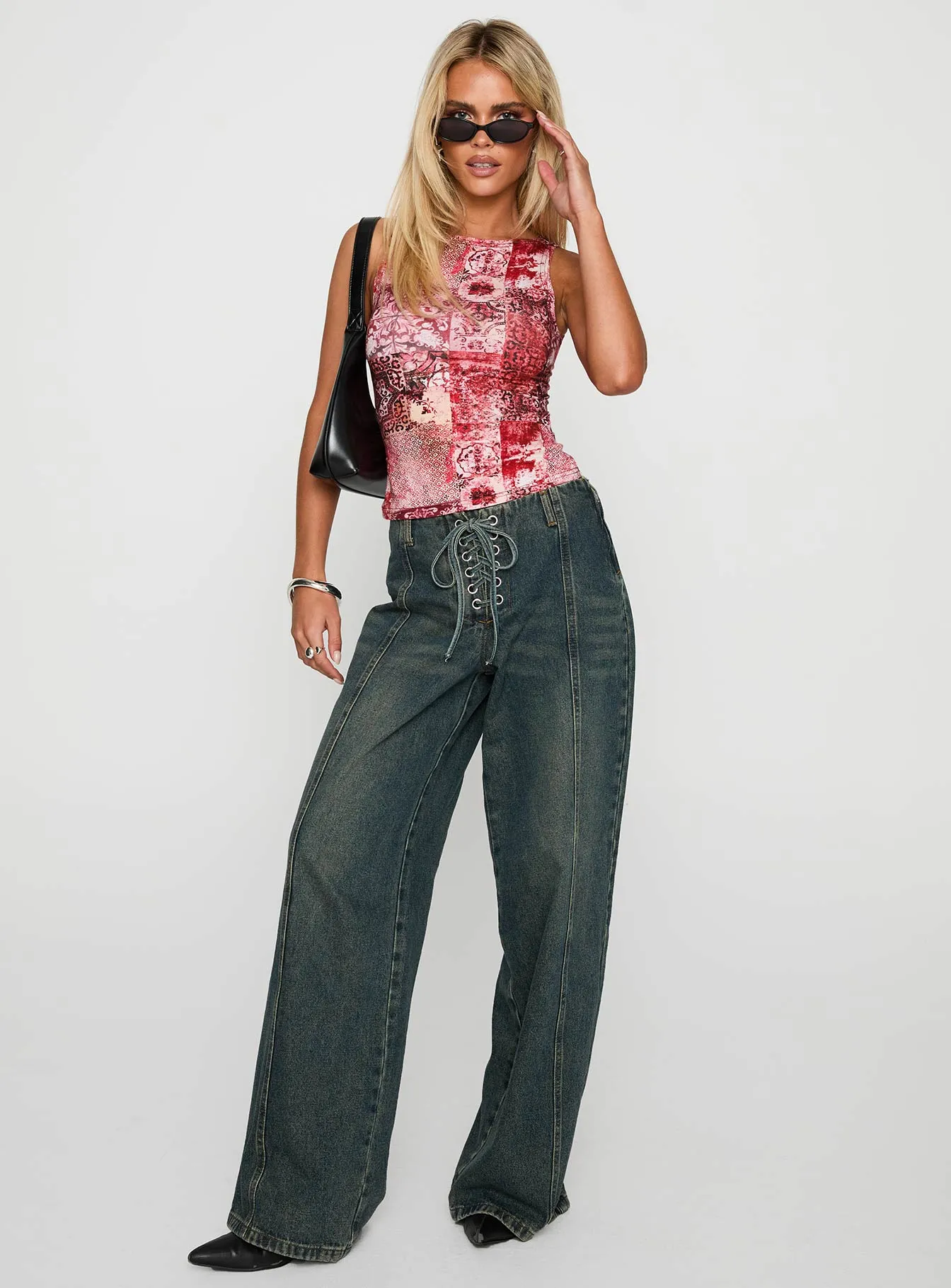 Synchro Top Pink Paisley sold by Princess Polly product image thumbnail 2