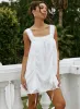 Cordelie Ruched Mini Dress White sold by Princess Polly