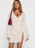 Airabella Lace Mini Dress White sold by Princess Polly