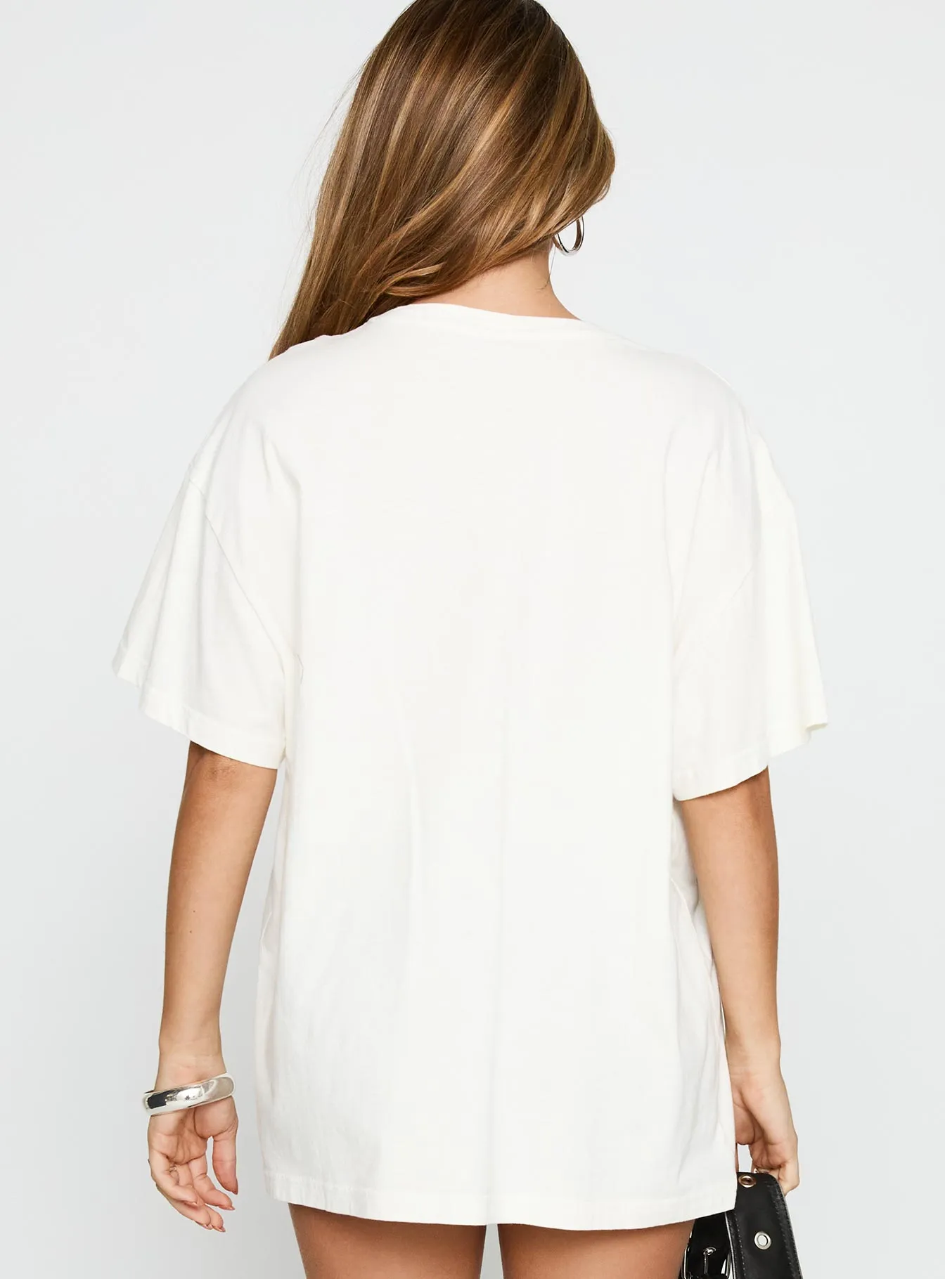 Monaco Racing 99 Oversized Tee White sold by Princess Polly product image thumbnail 4