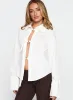 The Temptation Long Sleeve Top White sold by Princess Polly