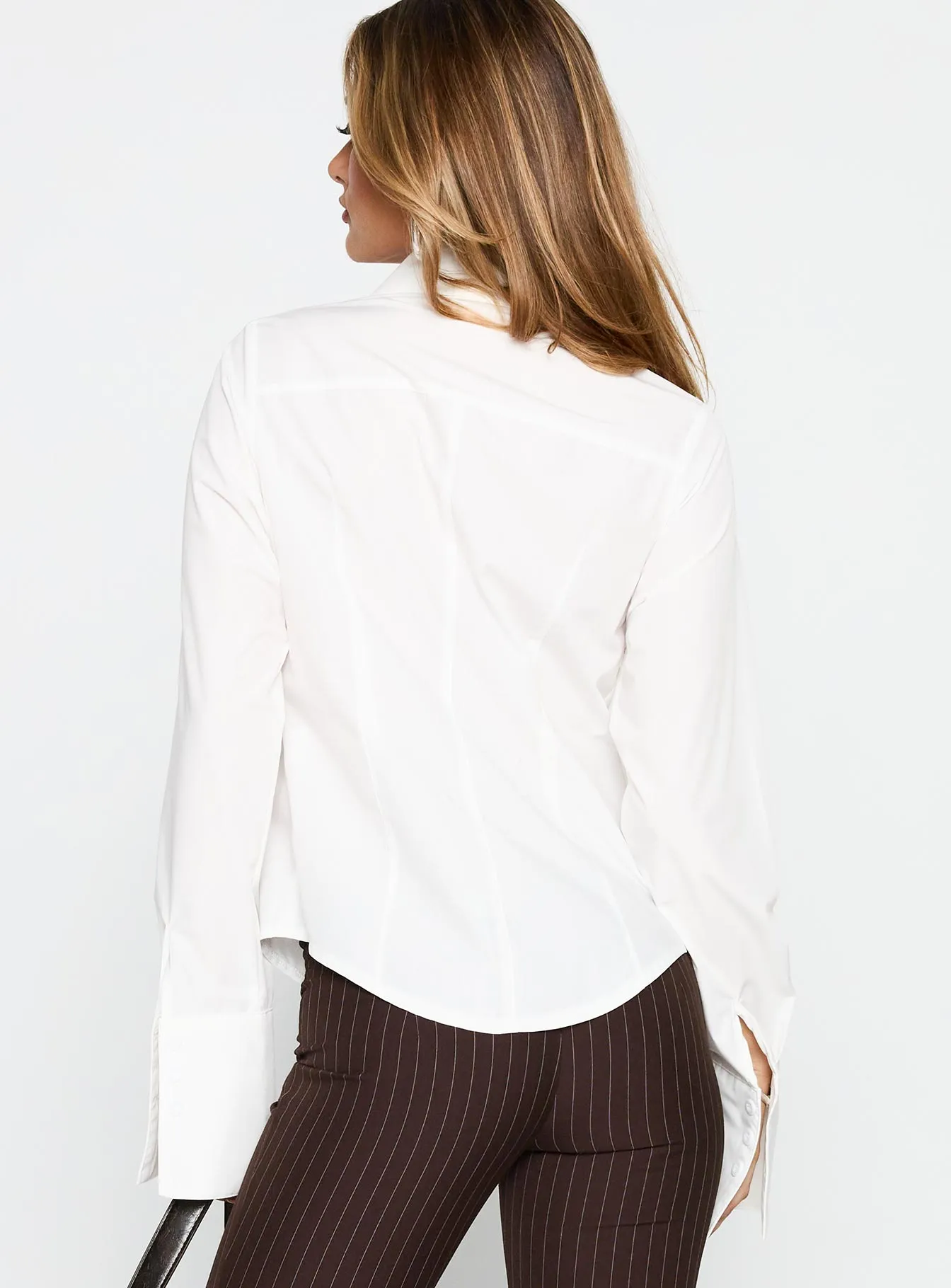 The Temptation Long Sleeve Top White sold by Princess Polly product image thumbnail 5