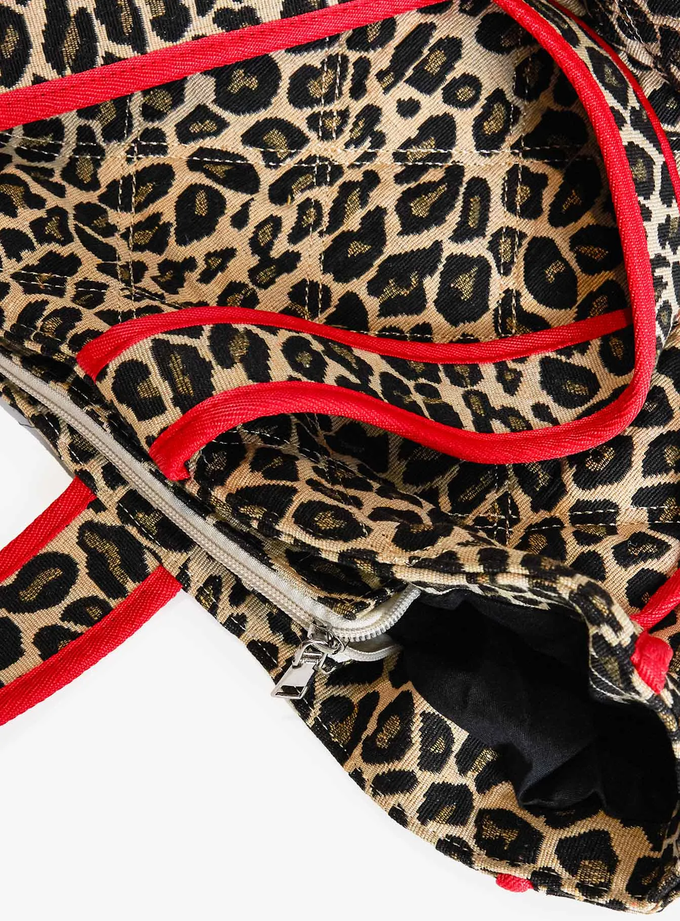 Jovie Tote Bag Leopard / Red sold by Princess Polly product image thumbnail 5