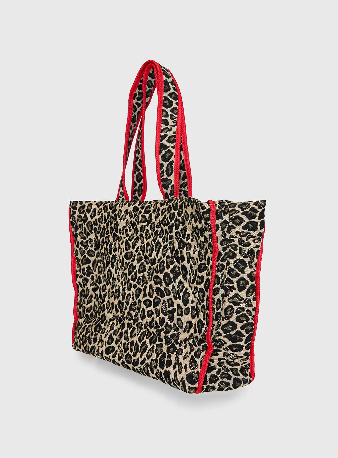 Jovie Tote Bag Leopard / Red sold by Princess Polly product image thumbnail 3