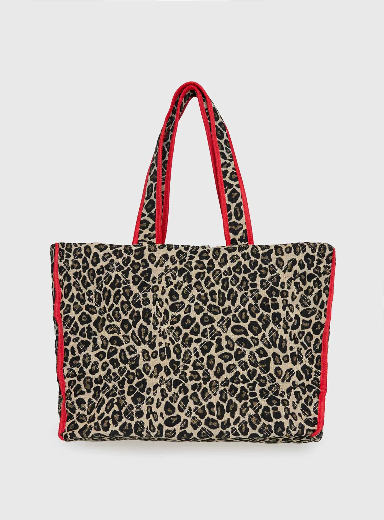 Jovie Tote Bag Leopard / Red sold by Princess Polly product image thumbnail 2