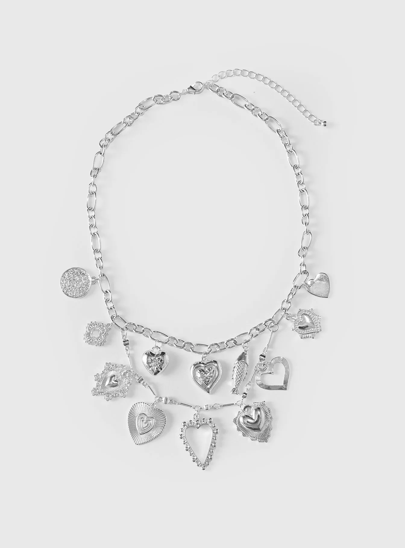 True Connections Charm Necklace Silver sold by Princess Polly product image thumbnail 2