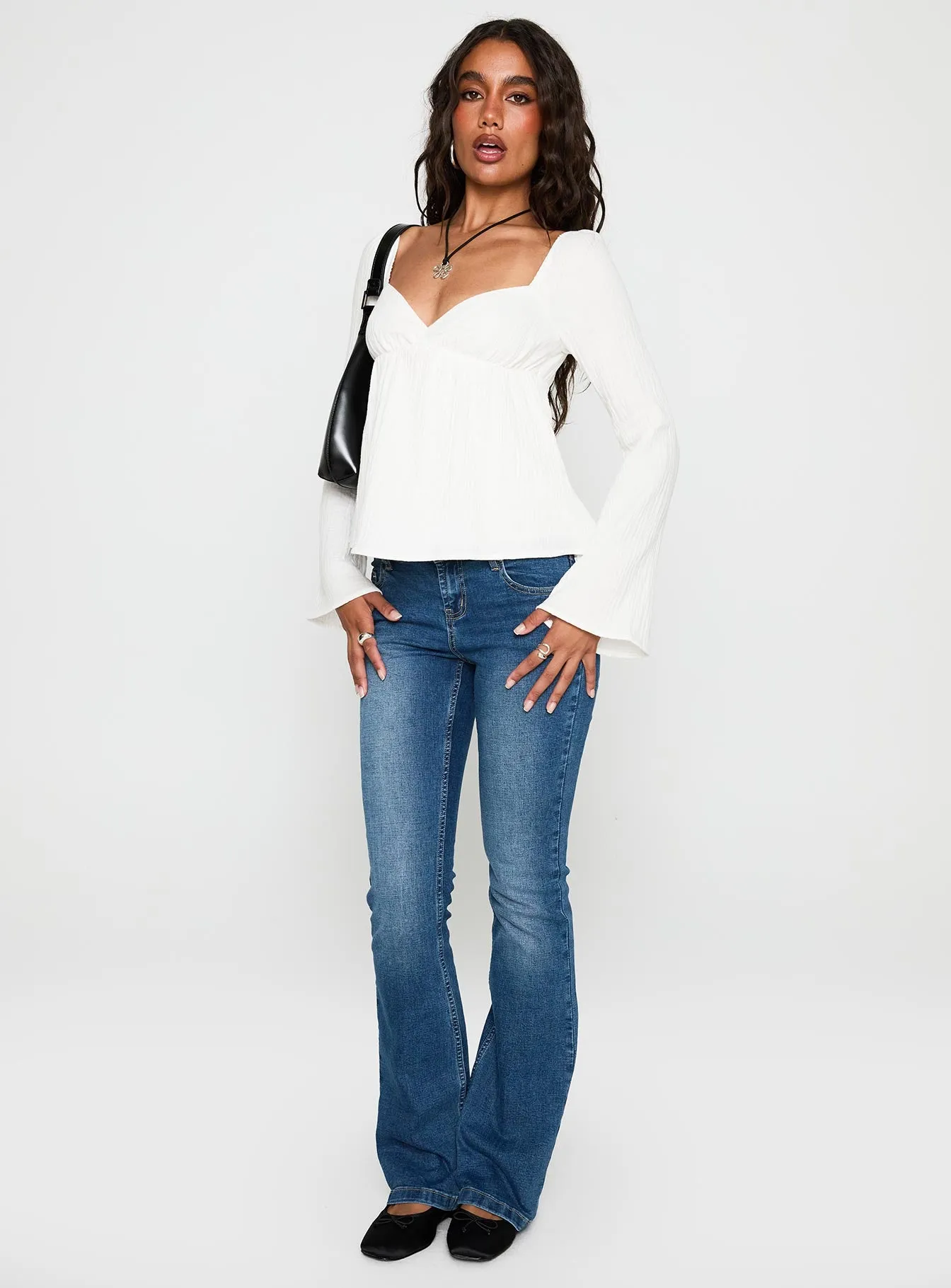 Khalea Long Sleeve Top White sold by Princess Polly product image thumbnail 3