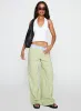 Neevie Wide Leg Pants Green sold by Princess Polly