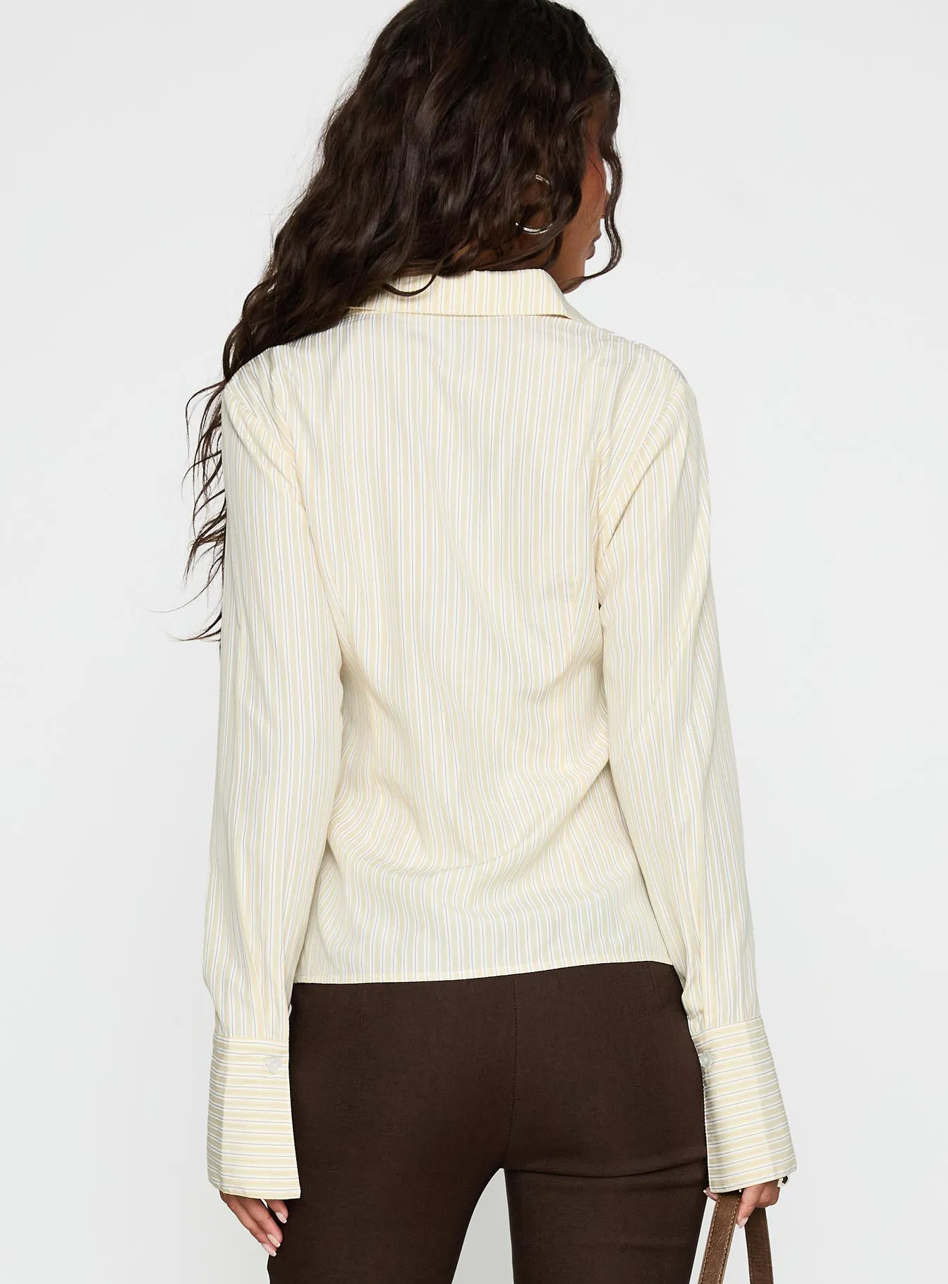 Rush Hour Long Sleeve Top Yellow Stripe sold by Princess Polly product image thumbnail 5