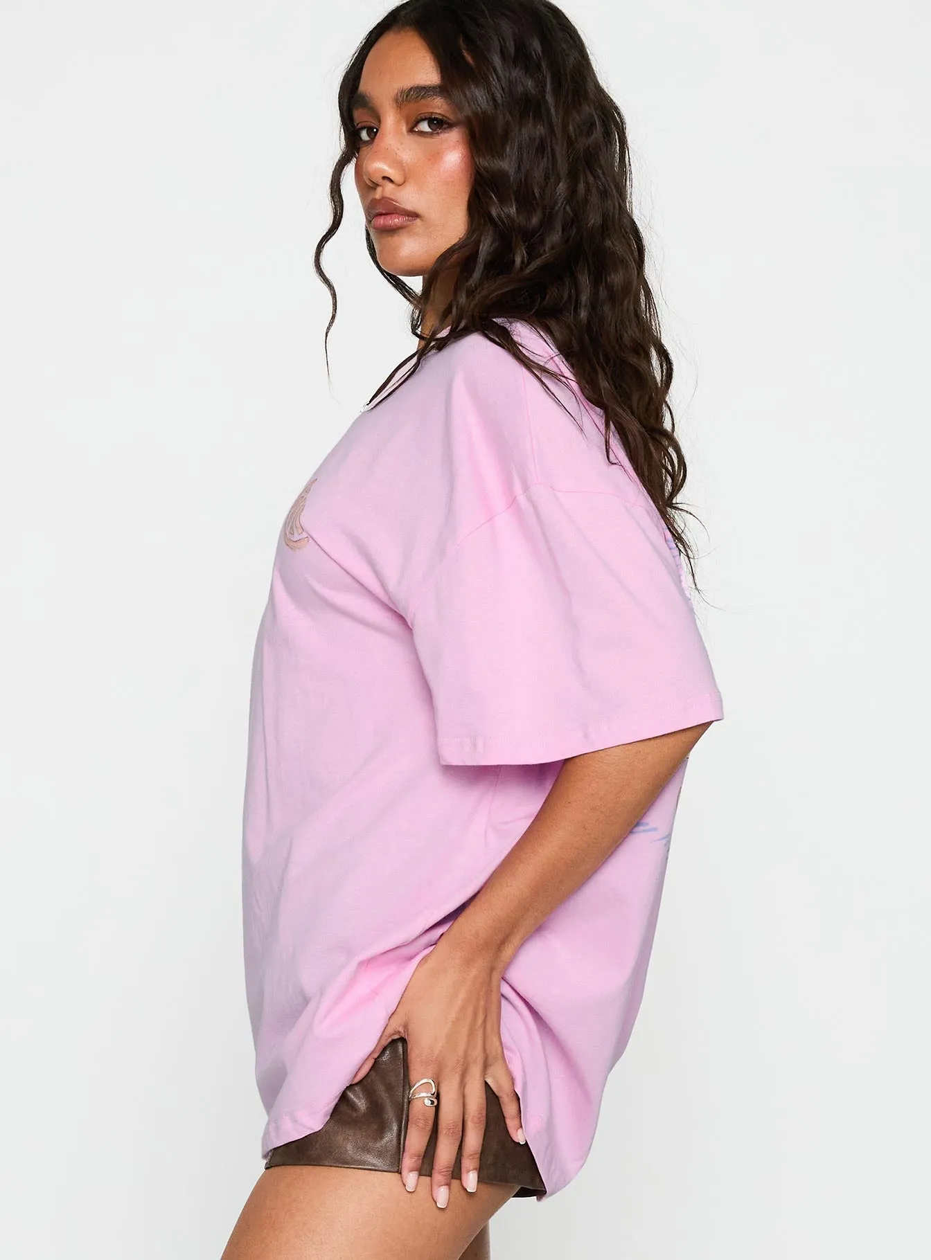 Sardines Please Oversized Tee Pink sold by Princess Polly product image thumbnail 4