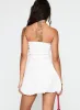 Anemone Bubble Hem Mini Dress White sold by Princess Polly
