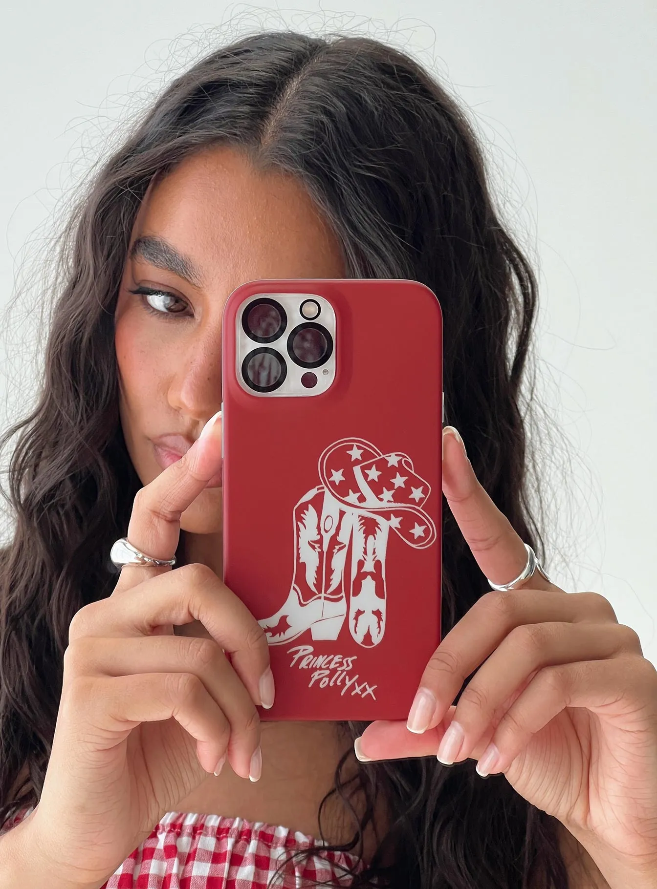 Cowboy Dreams iPhone Case Red sold by Princess Polly