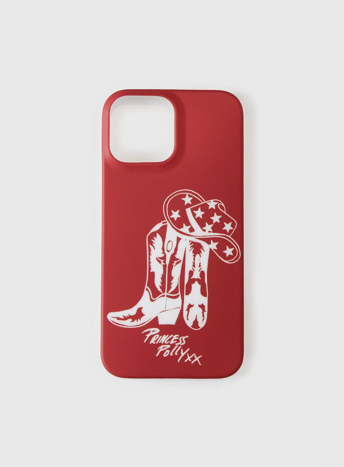 Cowboy Dreams iPhone Case Red sold by Princess Polly product image thumbnail 2