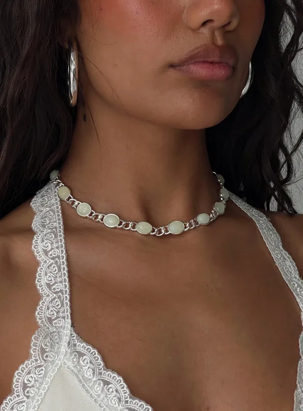 Summertime Sadness Necklace Silver sold by Princess Polly