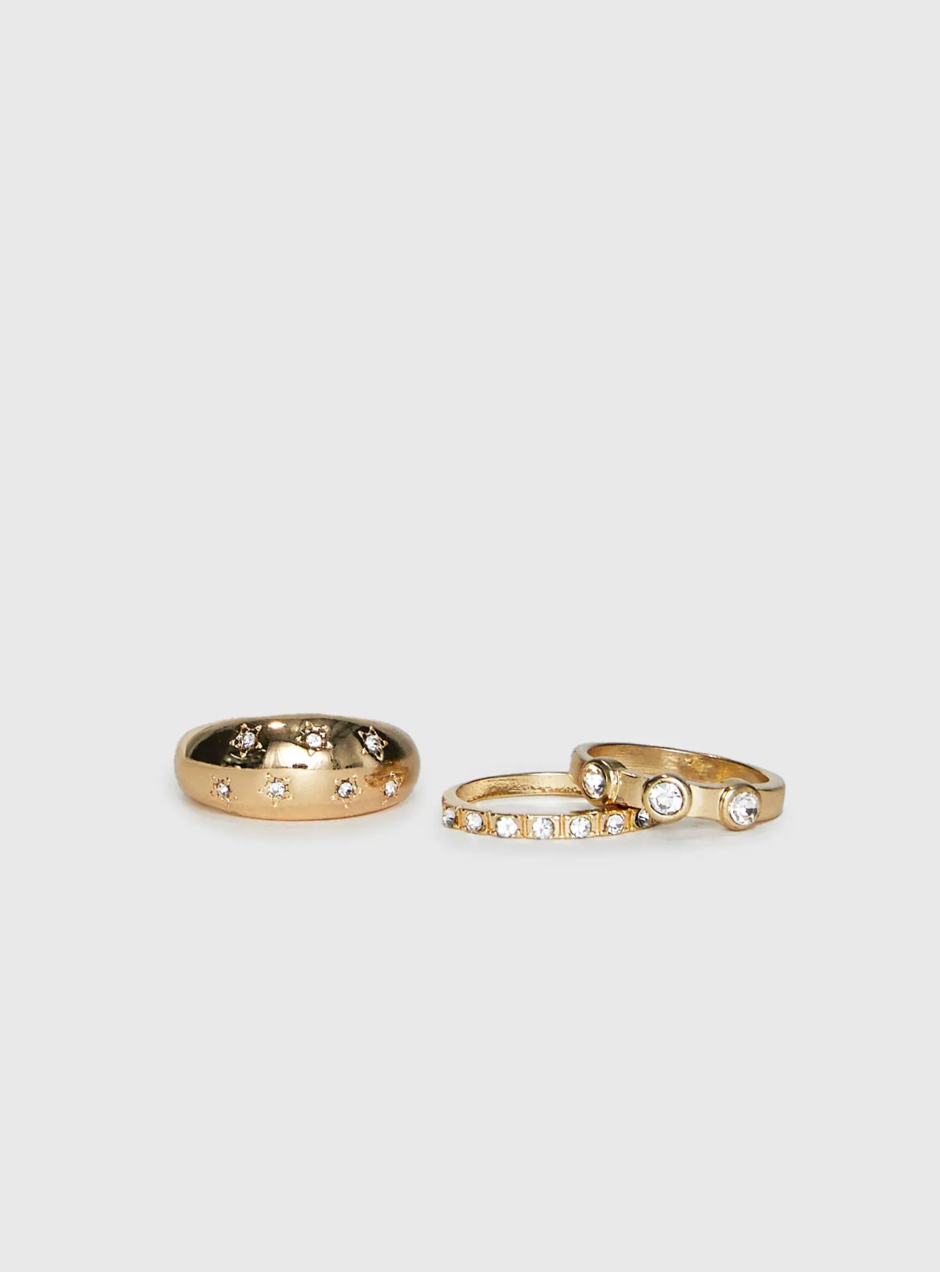 Siella Ring Pack Gold sold by Princess Polly product image thumbnail 3