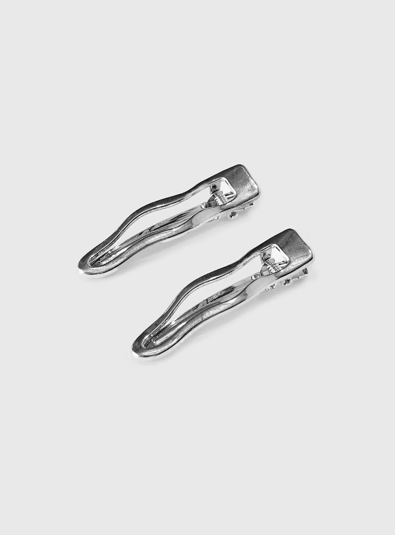 So Divine Hair Clip 2 Pack Silver sold by Princess Polly product image thumbnail 2