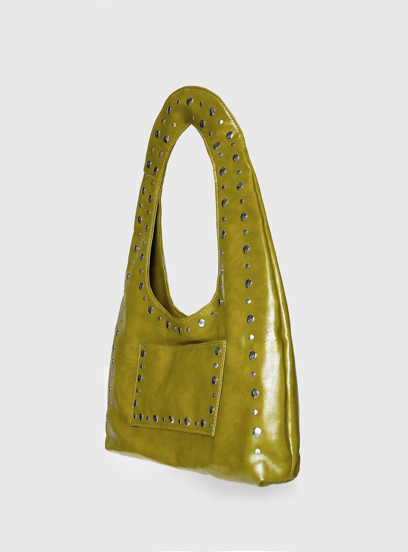 Bankes Studded Shoulder Bag Green sold by Princess Polly product image thumbnail 3