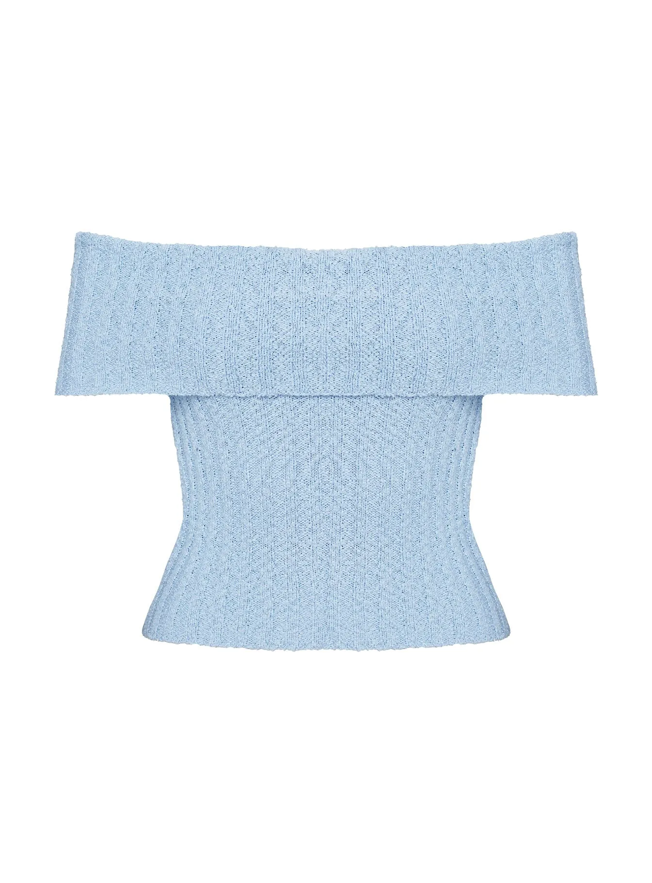 Murmur Off Shoulder Top Blue sold by Princess Polly product image thumbnail 5