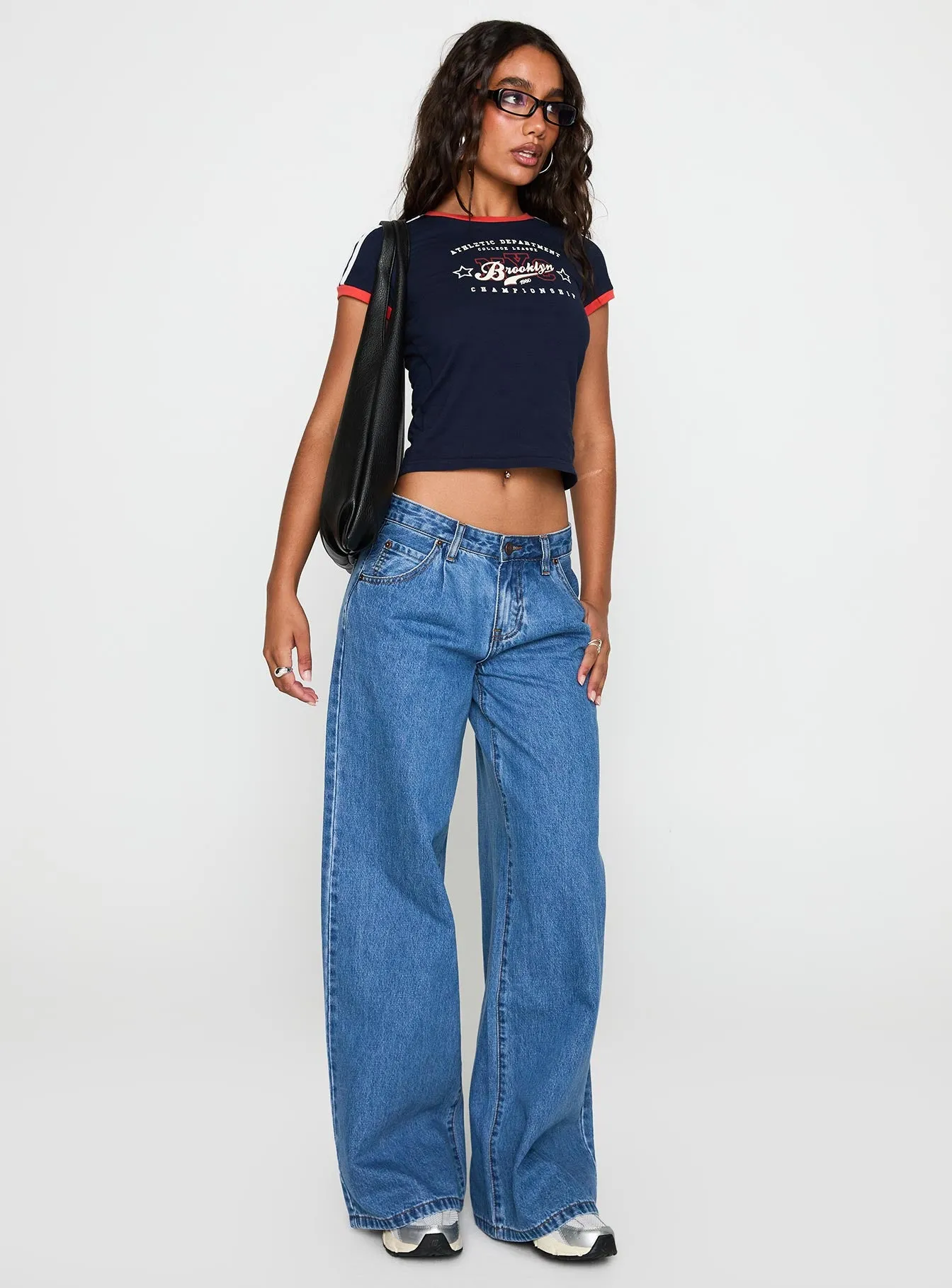 So Brooklyn Graphic Tee Blue sold by Princess Polly product image thumbnail 3