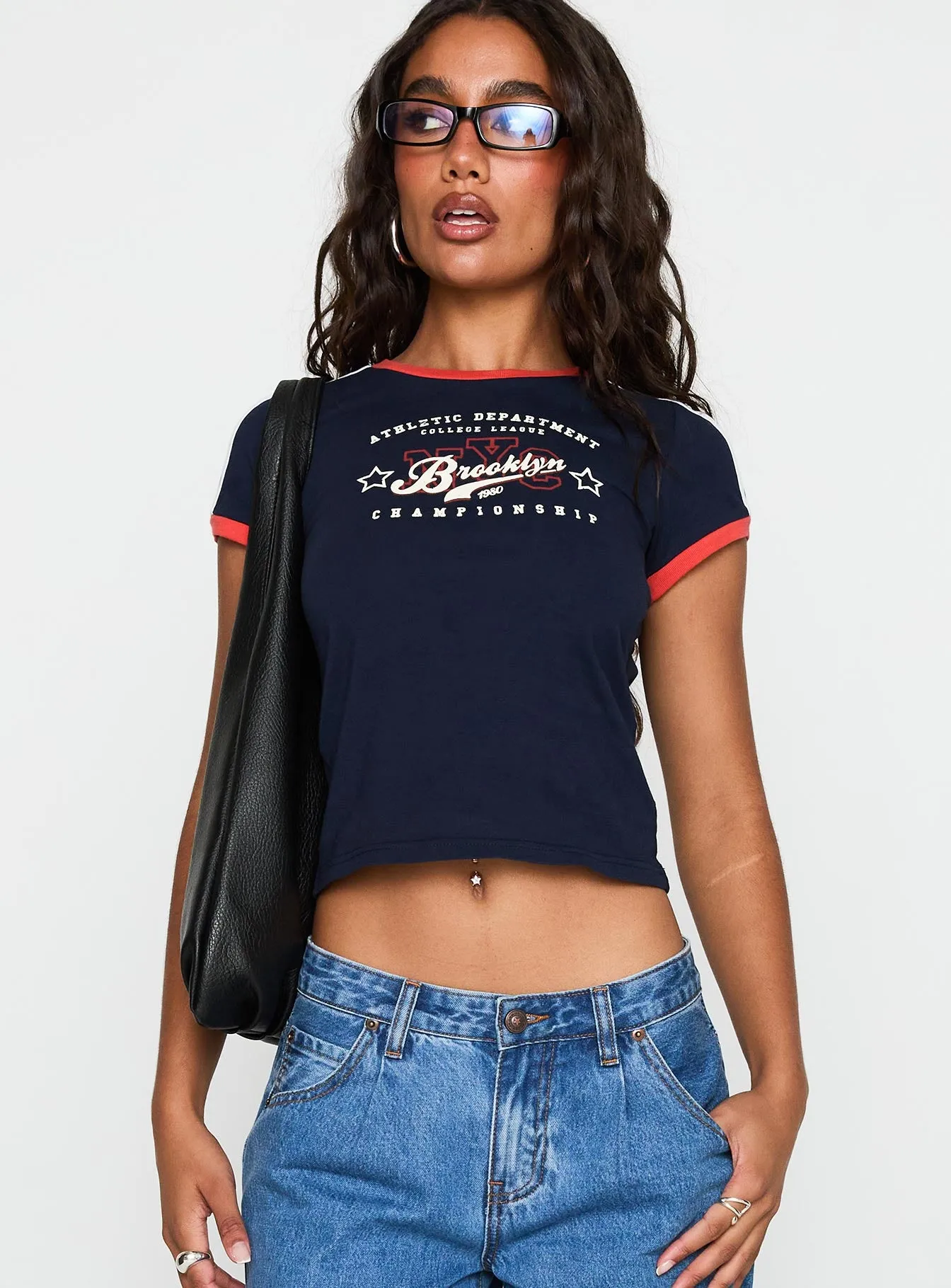 So Brooklyn Graphic Tee Blue sold by Princess Polly product image thumbnail 2
