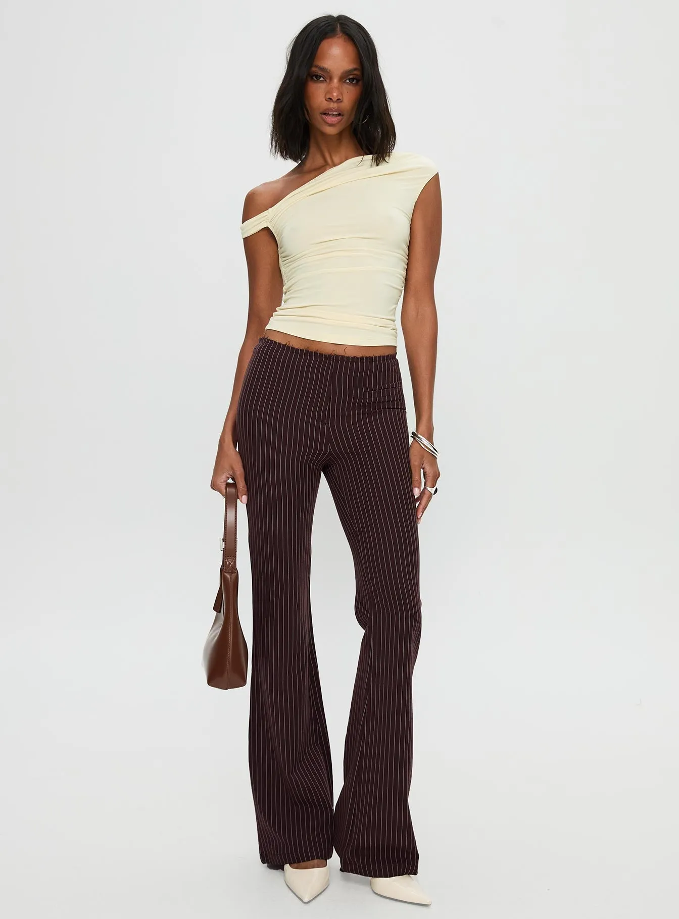 Sportia Flare Pants Brown sold by Princess Polly product image thumbnail 3