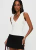 Danyia Frill Top White sold by Princess Polly