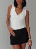 Danyia Frill Top White sold by Princess Polly