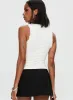 Danyia Frill Top White sold by Princess Polly