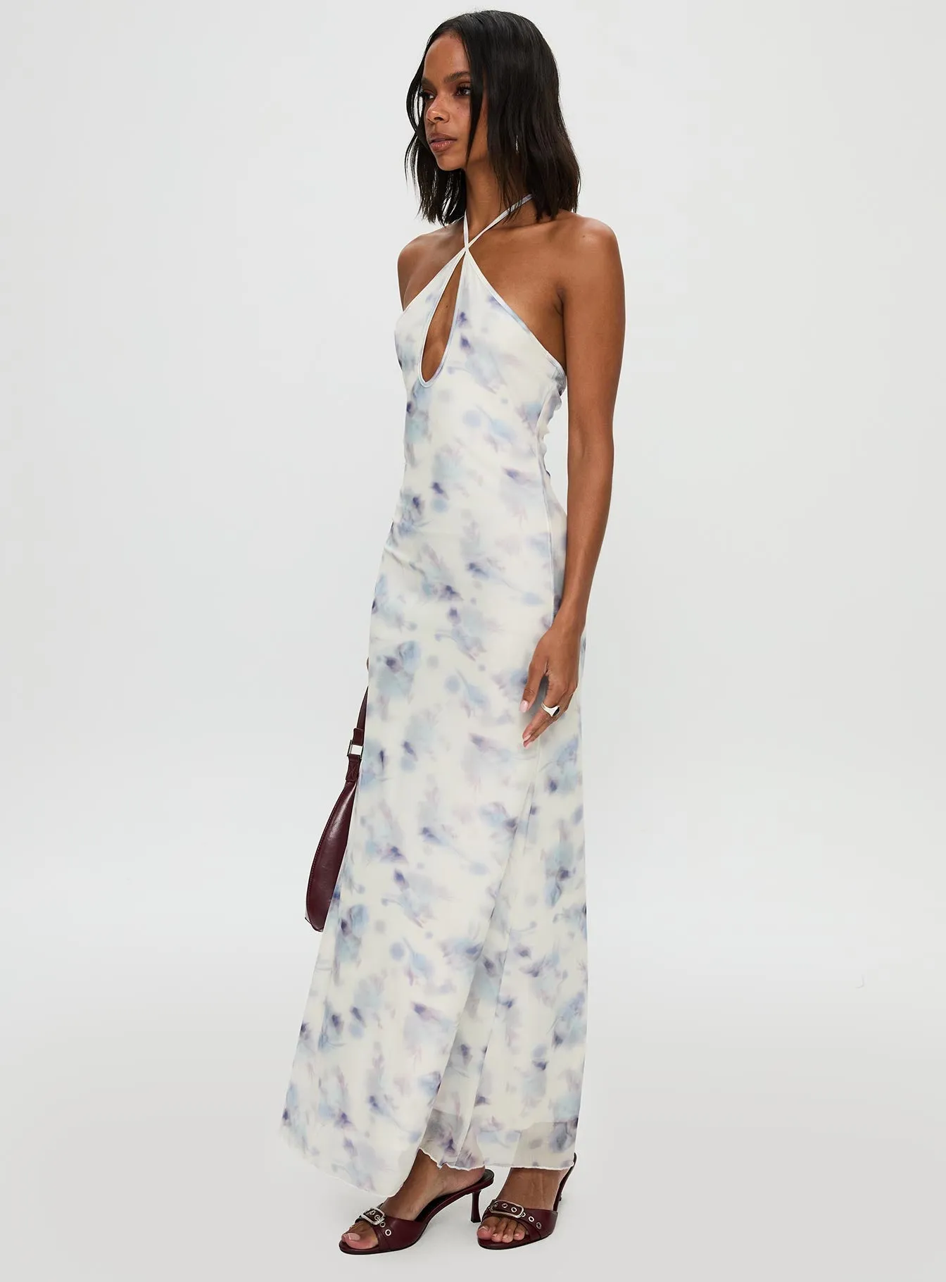 Walk On Water Halter Maxi Dress White sold by Princess Polly product image thumbnail 3