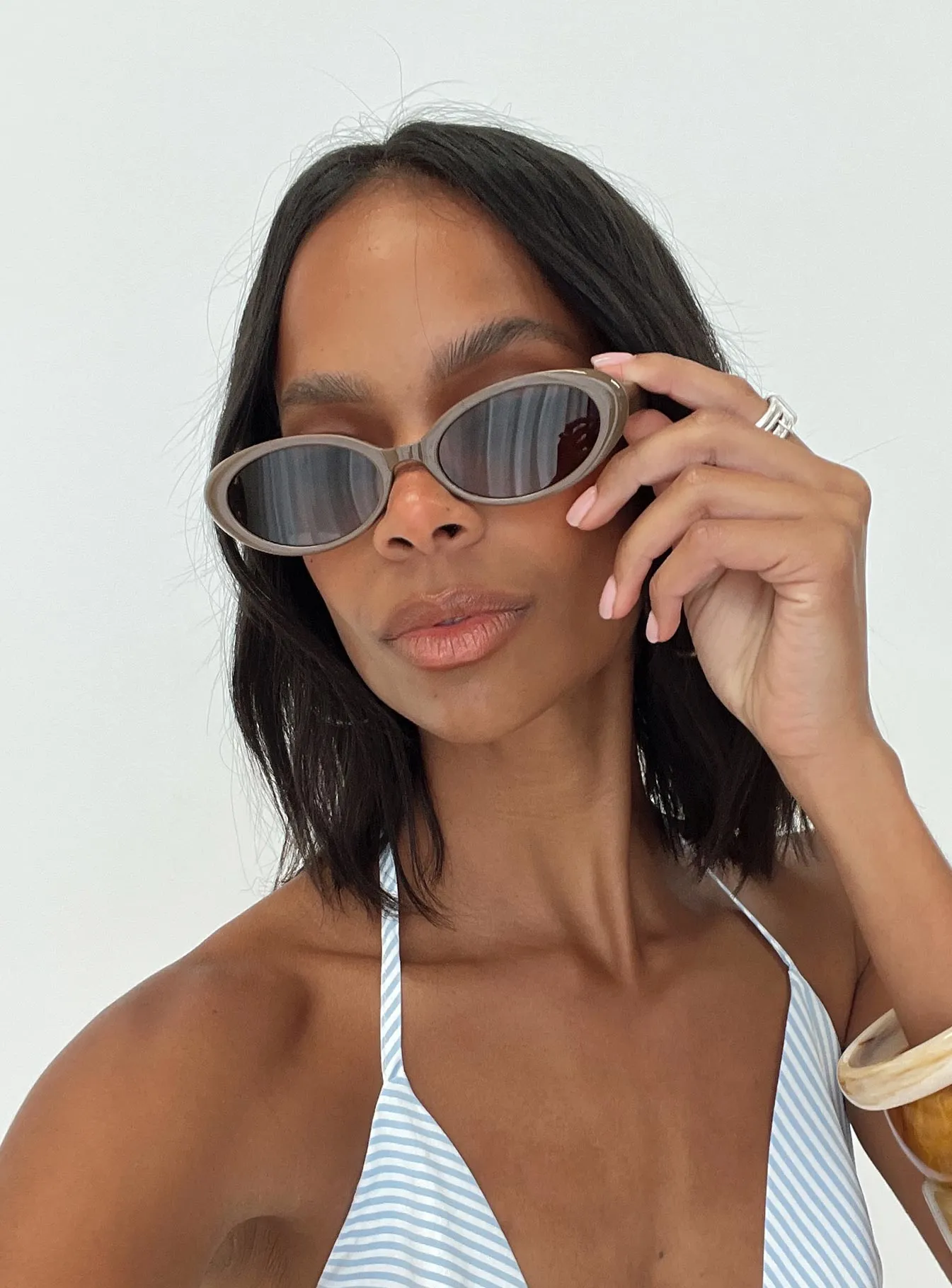 Beenna Sunglasses Brown sold by Princess Polly