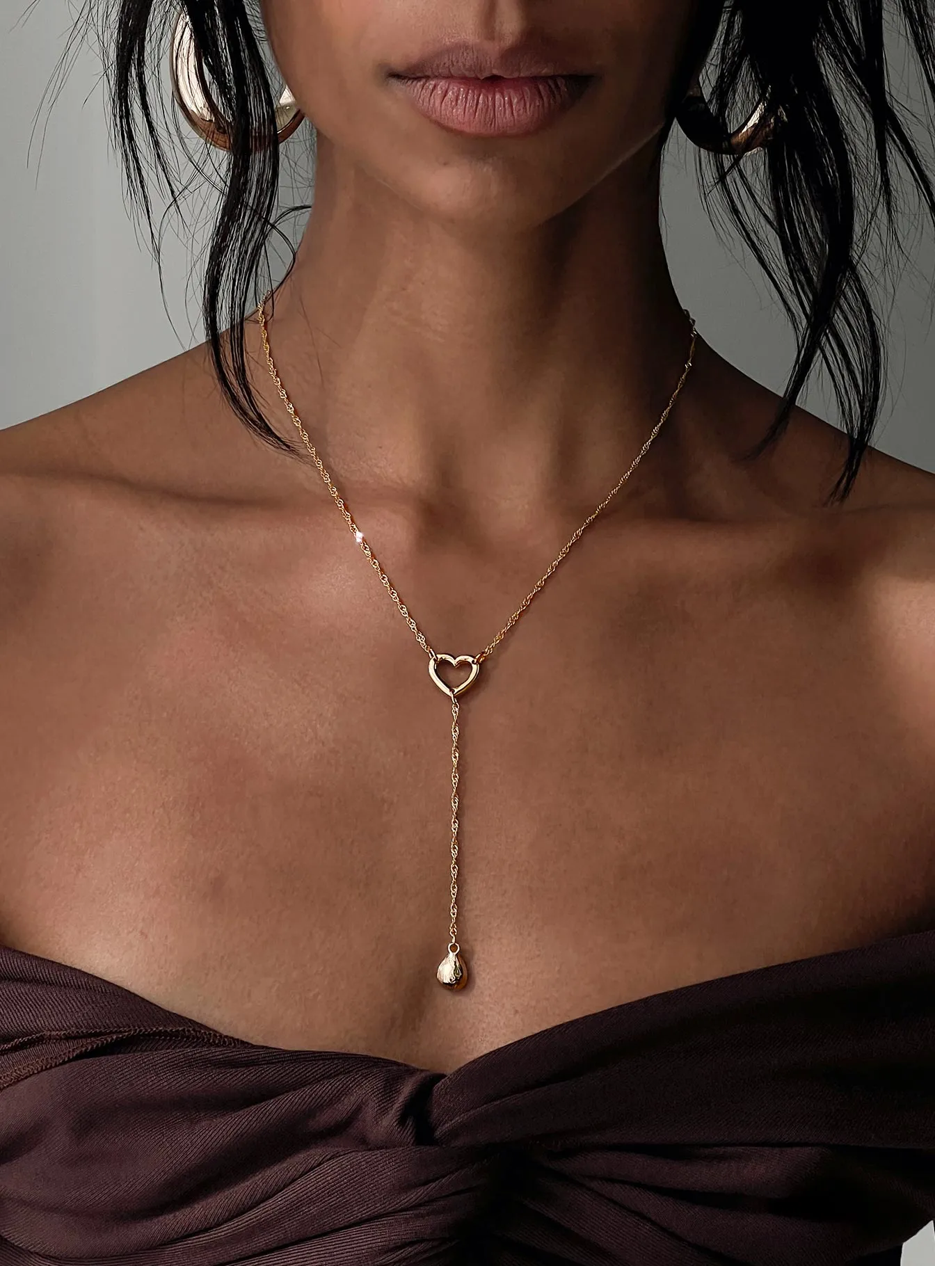 Reach Me Necklace Gold sold by Princess Polly