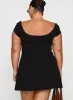 Sylvette Mini Dress Black Curve sold by Princess Polly