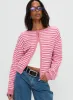Heavenly Dream Cardigan Pink Stripe sold by Princess Polly