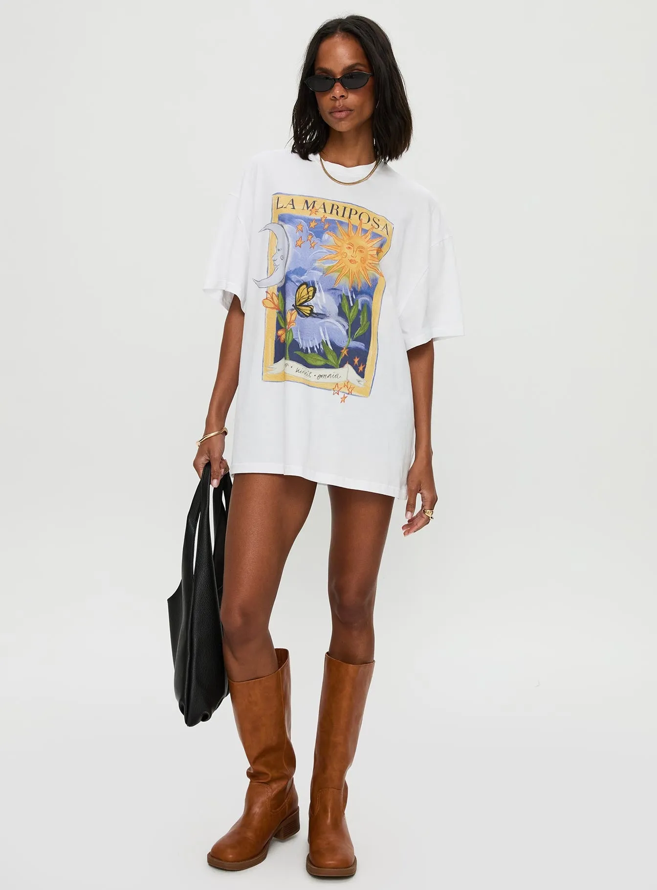 Tarot Card Oversized Graphic Top White / Multi sold by Princess Polly product image thumbnail 3