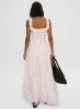 Valerio Maxi Skirt White / Red sold by Princess Polly