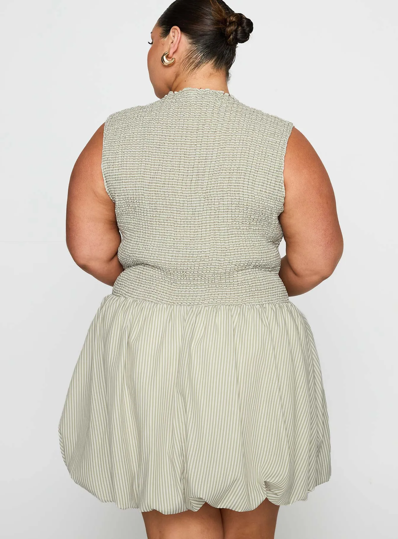 Narnie Mini Dress Sage Curve sold by Princess Polly product image thumbnail 5