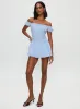 Count My Blessings Playsuit Blue Check sold by Princess Polly