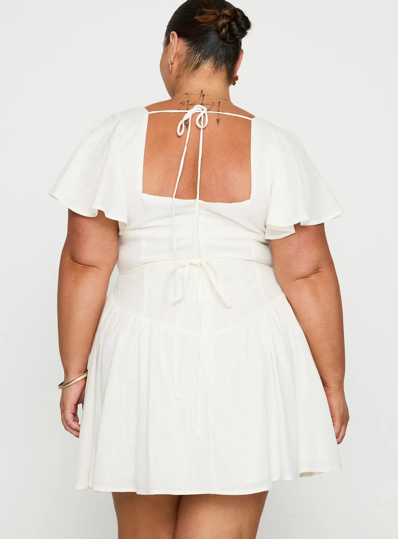 Forever More Mini Dress White Curve sold by Princess Polly product image thumbnail 5