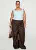 Baseline Square Neck Rib Tank Top Light Blue Curve sold by Princess Polly