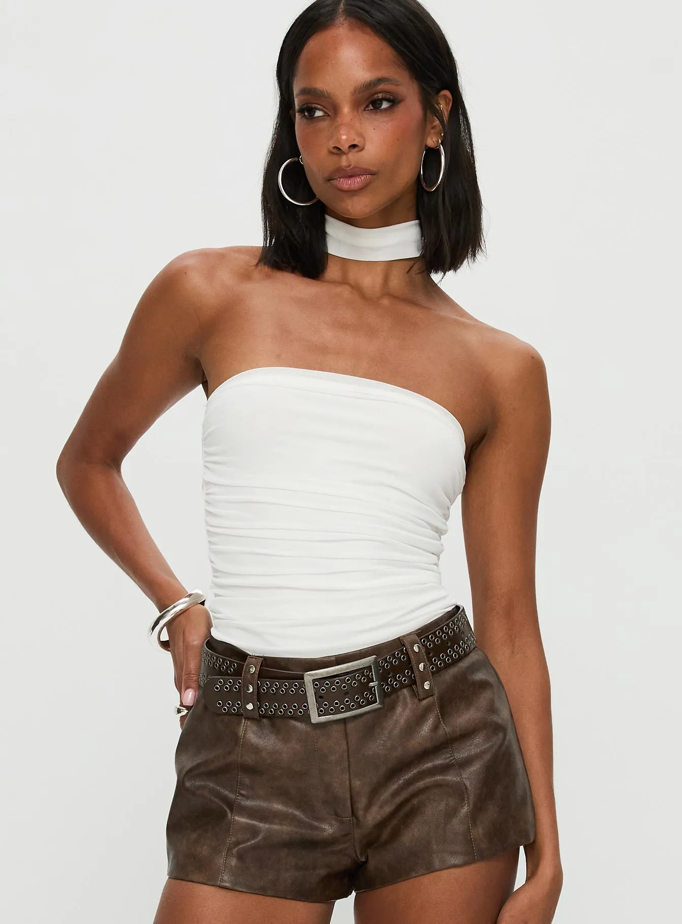 Sorelle Scarf Bodysuit White sold by Princess Polly product image thumbnail 2