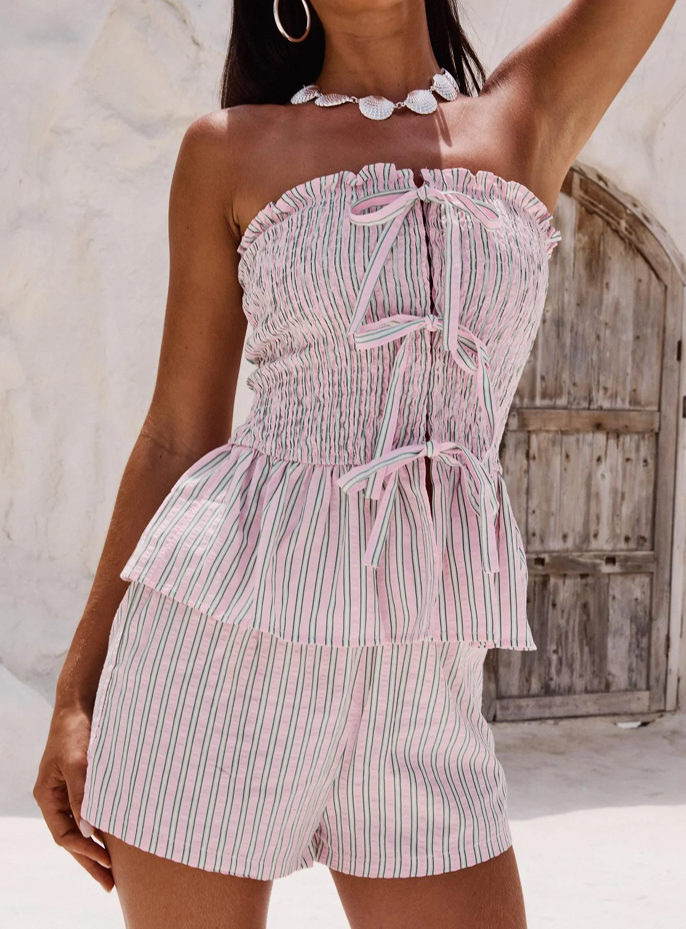 Saskea Shorts Pink sold by Princess Polly product image thumbnail 2