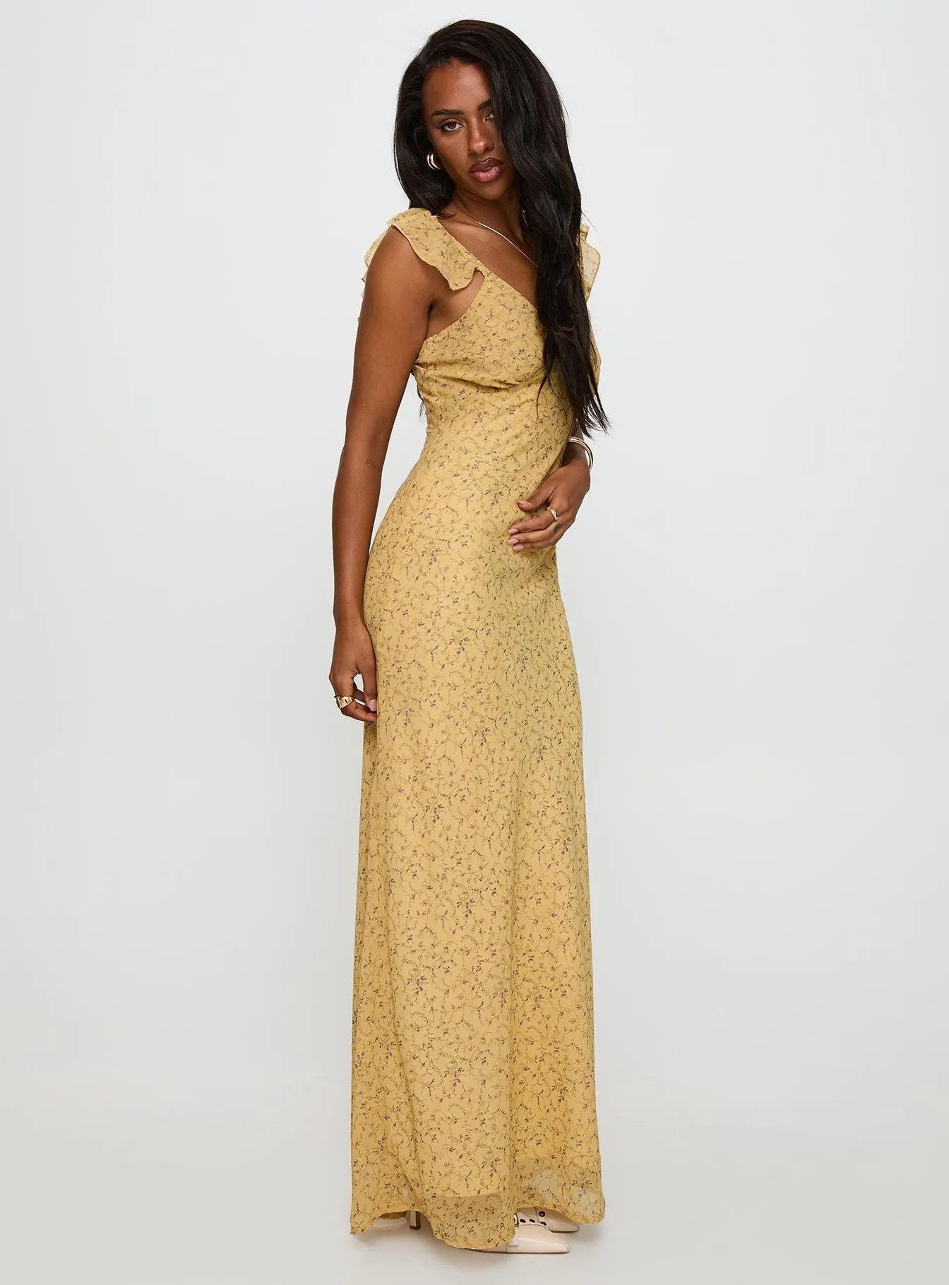 Dearlie Frill Maxi Dress Multi sold by Princess Polly product image thumbnail 4