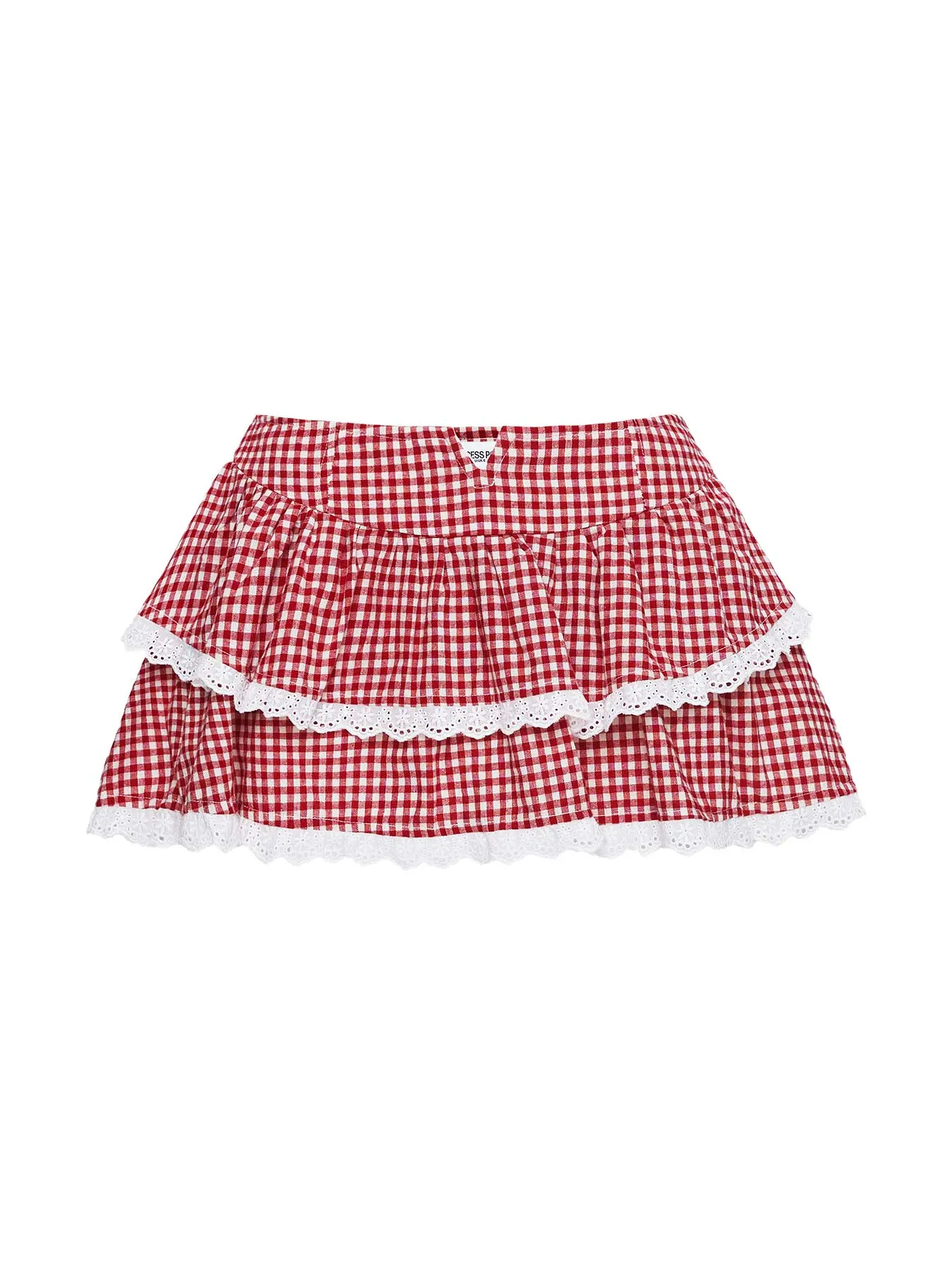 Sweet Surrender Skort Red Gingham sold by Princess Polly product image thumbnail 5