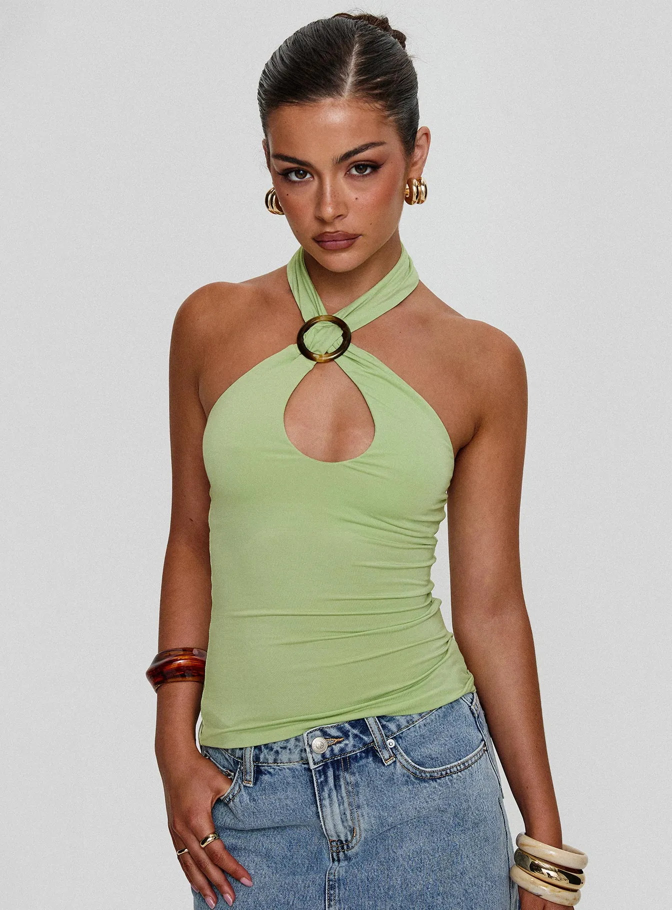 Quell Top Green sold by Princess Polly