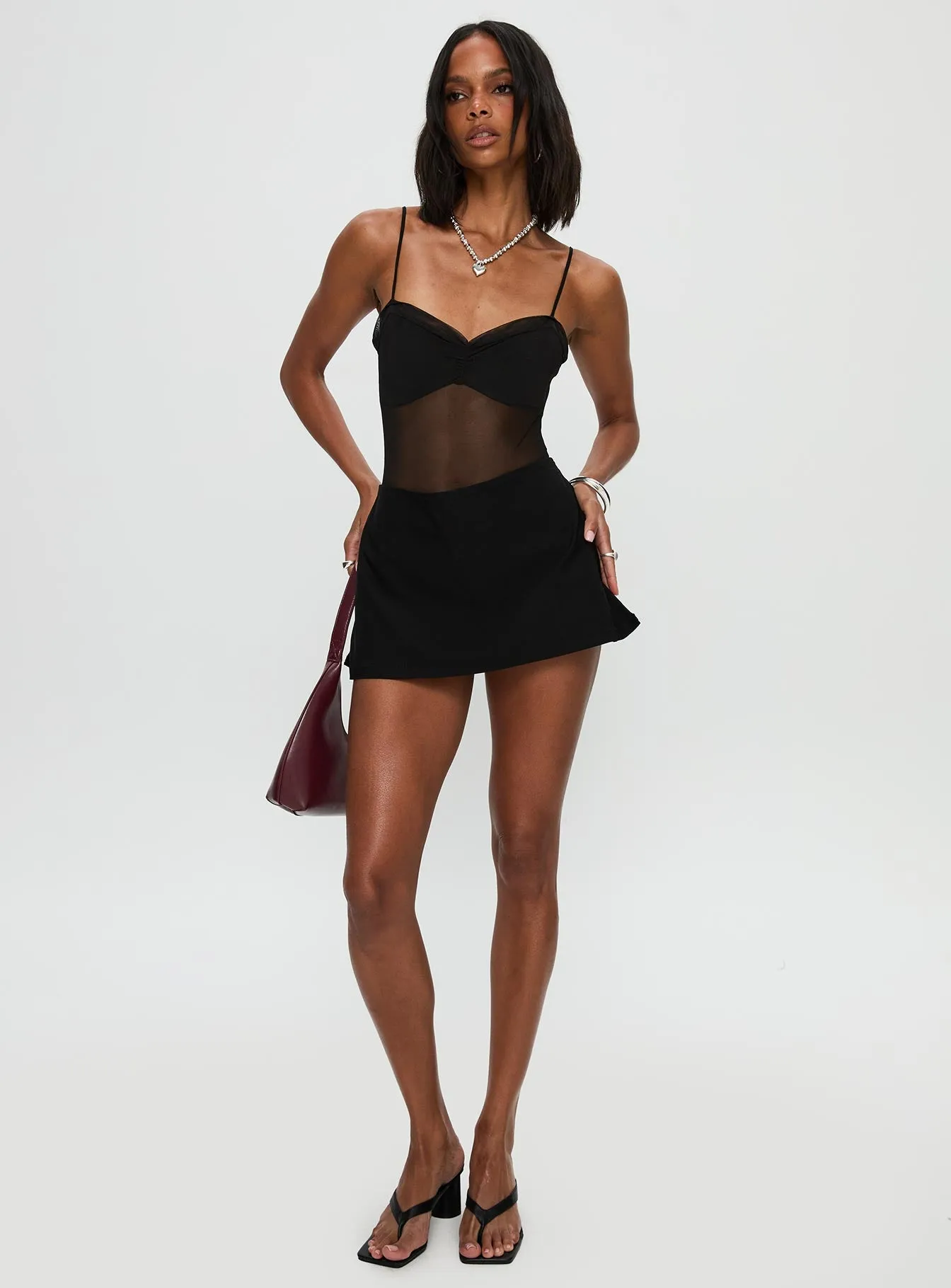 In The Club Bodysuit Black sold by Princess Polly product image thumbnail 2