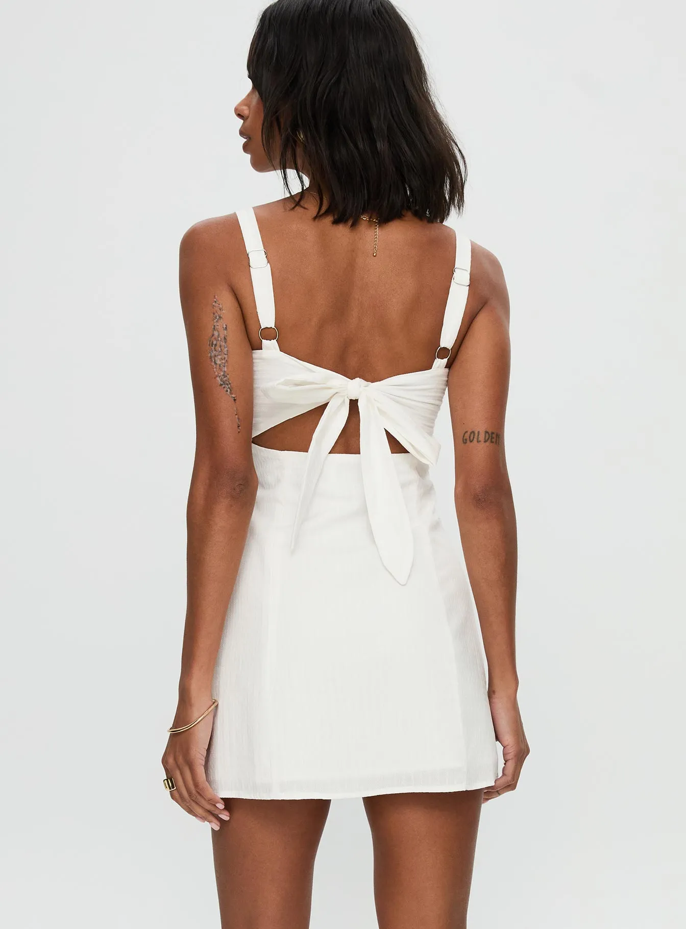 Summer Isles Mini Dress White sold by Princess Polly product image thumbnail 5